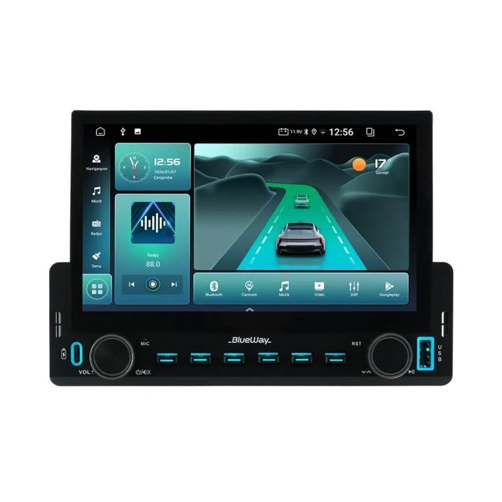 BLUEWAY BS-117A 2+32 TEKDİN 7" MULTİMEDYA APPLE CARPLAY ANDROID EKRAN BLUEWAY BS-117A 2+32 TEKDİN 7" MULTİMEDYA APPLE CARPLAY ANDROID EKRAN