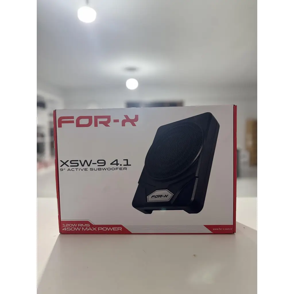 FOR-X XSW-9 4.1 KOLTUK ALTI AKTİF SUBWOOFER + 2 HOPARLÖR BAĞLANTILI